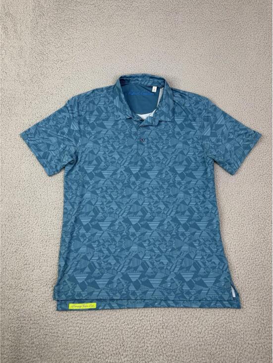 Robert Graham Other - Robert Graham Performance Golf Polo Shirt Mens Medium Blue Hydros Geometric